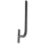 Antenna wall-mount "L" lenght 29cm, height 61cm, d=28mm, bent with strap base