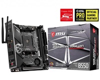 MSI MB Sc AM4 MPG B550I GAMING EDGE WIFI, AMD B550, 2xDDR4, VGA