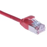 Masterlan comfort patch cable U/FTP, extra slim, Cat6A, 0,5m, red, LSZH