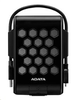 ADATA Externí HDD 2TB 2,5" USB 3.1, DashDrive™ Durable HD720, G-sensor, černý, (gumový, vodě/nárazu