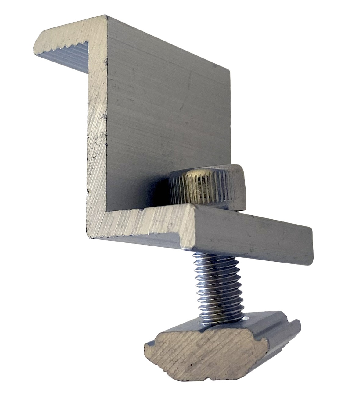 Aluminum edge panel handle Z shape, 38mm including stainless steel screw for Rail ERK-R52-2350-B