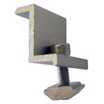 Aluminum edge panel handle Z shape, 38mm including stainless steel screw for Rail ERK-R52-2350-B