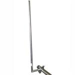 Antenna holder on balcony "L", lenght 15cm, height 120cm, d=28mm with serrated clamp