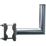 Antenna holder on balcony "L", lenght 20cm, height 20cm, d=42mm with serrated clamp