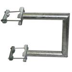 Antenna holder on mast "C", lenght 40cm, height 50cm, d=60mm with serrated clamp