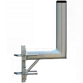 Antenna holder on mast "L", lenght 25cm, height 30cm, d=60mm + 2x U-Bolt 100mm