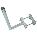 Antenna holder on mast "L", lenght 25cm, height 50cm, d=42mm with serrated clamps