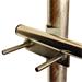 Antenna holder on mast "L", lenght 28cm, height 73cm, d=28mm + 1x U-Bolt 100mm, side mount