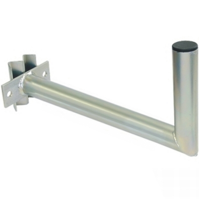 Antenna holder on mast "L", lenght 50cm, height 20cm, d=42mm + 1x U-Bolt 120mm