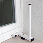 Antenna holder to plastic window frame "L", lenght 40cm, height 25cm, d=20mm