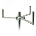 Antenna mast mount three-point "L", length 35 cm, height 16 cm, d=35 mm