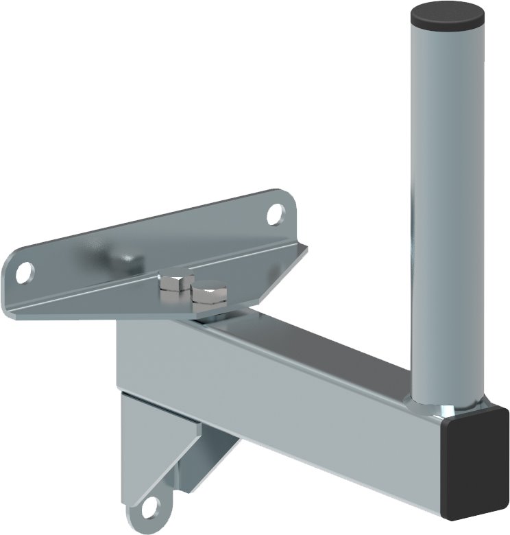 Antenna wall-mount "L" lenght 20cm, height 15cm, d=28mm with T base, disassembled, retail package