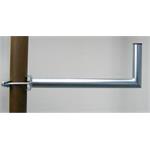 Anténní držák na stožár "L", délka 50cm, výška 20cm, d=42mm se zubatkou pro stožár 20-76mm