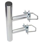 Antenna holder on mast "T", lenght 20cm, height 50cm, d=60mm s vinkly + 2x U-Bolt 100mm