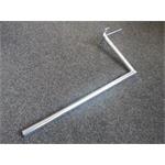 Antenní držák na zeď "L" délka 25cm, výška 63cm, d=28mm, ohýbaný s křížem