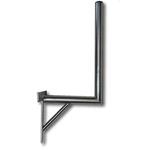 Anténní držák na zeď "L" délka 35cm, výška 60cm, d=42mm se vzpěrou a křížem