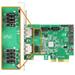 Axago - pčes SH4-2-Lane PCIe controller 4x int. / Ext 2. SATA 6G HD