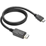Cable C-TECH DisplayPort/HDMI, 1m, black