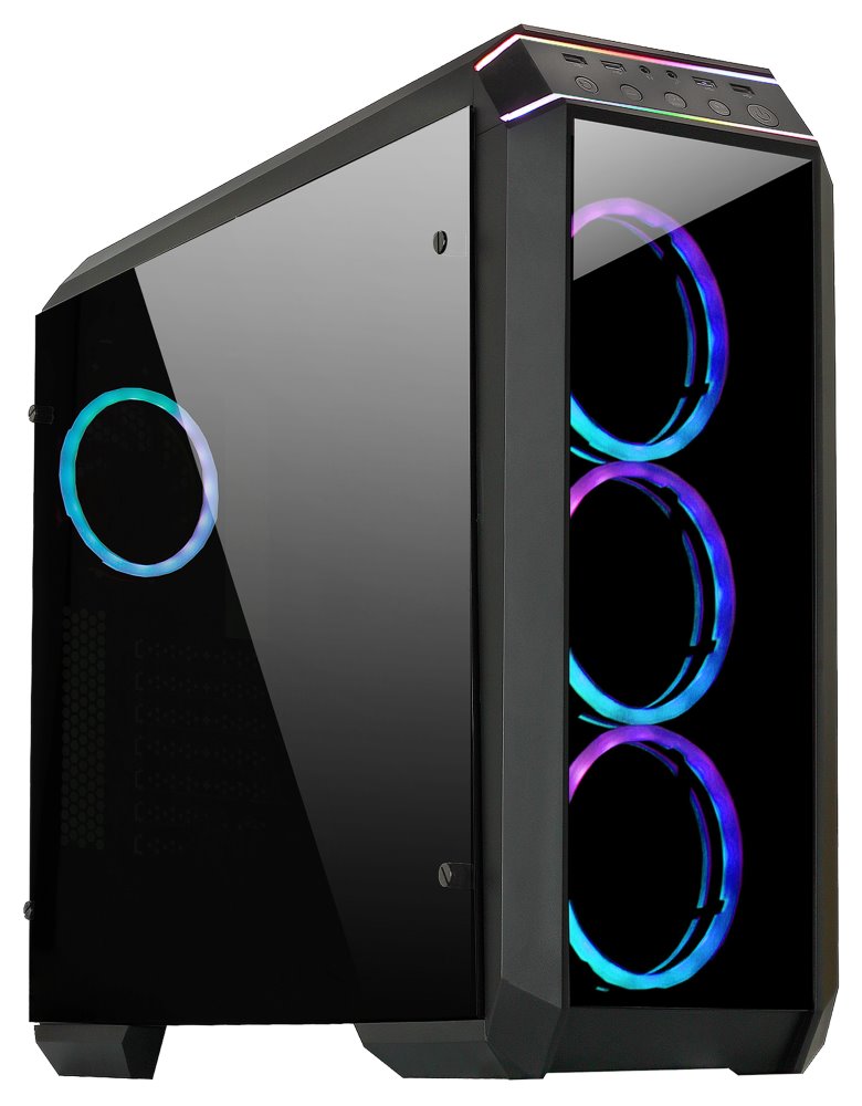 CHIEFTEC MidT Stallion II GP-02B-OP / ATX / 2x USB3.0 / 2x USB2.0 / bez zdroje / průhledná bočnice /