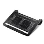 Coolermaster NotePal cooling ALU stand U2 Plus for NTB 12-17 ";black, 2x8cm fan