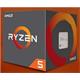 CPU AMD RYZEN 5 1400, 4-core, 3.2 GHz (3.4 GHz Turbo), 8MB cache, 65W, socket AM4 (Wraith cooler)