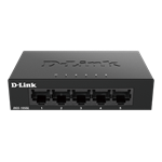D-Link DGS-105GL/E 5-Port Gigabit Ethernet Metal Housing Unmanaged Light Switch without IGMP- 5-Port