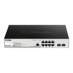 D-Link DGS-1210-10P/ME 8-Port 10/100/1000BASE-T PoE + 2-Port 1 Gbps SFP Metro Ethernet Managed Switc