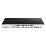 D-Link DGS-1210-28P/ME 24-Port 10/100/1000BASE-T PoE + 4-Port 1 Gbps SFP Metro Ethernet Managed Swit