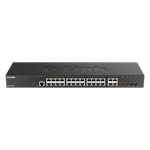 D-Link DGS-2000-28 24-port Gigabit Managed Switch plus 4 Combo 1000BaseT/SFP- 24 x 10/100/1000BASE-T