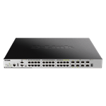 D-Link DGS-3630-28PC/SI 20-port GE PoE 370W Layer 3 Stackable Managed Gigabit Switch including 4-por