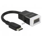 Delock adaptér HDMI-mini C samec > VGA samice s audio