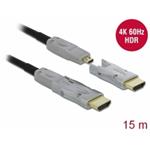 Delock Aktivní optický kabel HDMI 4K 60 Hz 15 m