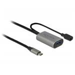 Delock Aktivní prodlužovací kabel USB 3.1 Gen 1 USB Type-C™ na USB Typ-A 5 m