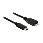Delock Černý SuperSpeed kabel USB 10 Gbps (USB 3.1, Gen 2) USB Type-C™ samec > USB type Micro-B same