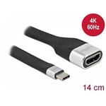 Delock FPC plochý stuhový kabel, USB Type-C™ na HDMI (DP Alt Mode) 4K 60 Hz, 14 cm