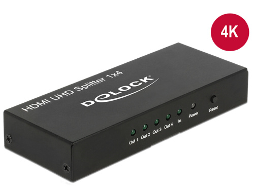 Delock HDMI UHD Splitter 1 x HDMI in >4 x HDMI out 4K 18684 Delock HDMI UHD Splitter 1 x HDMI in >4