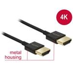 Delock Kabel High Speed HDMI s Ethernetem - HDMI-A samec > HDMI-A samec 3D 4K 3 m aktivní Slim Premi