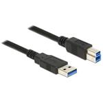 Delock Kabel USB 3.0 Typ-A samec > USB 3.0 Typ-B samec 0,5 m černý