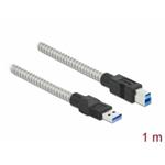 Delock Kabel USB 3.2 Gen 1 Typu-A samec na Typu-B samec, s kovovým opláštěním, 1 m