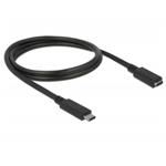 Delock Prodlužovací kabel SuperSpeed USB (USB 3.1 Gen 1) USB Type-C™ samec > port samice 3 A 1,0 m č