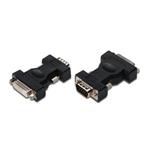 Digitus DVI adapter, DVI(24+5) - HD15 F/M, DVI-I dual link, bl