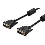 Digitus DVI connection cable, DVI(18+1), 2x ferrit M/M, 3.0m, DVI-D Single Link, bl