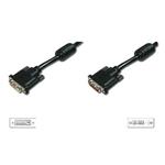 Digitus DVI extension cable, DVI(24+1), 2x ferrit M/F, 10.0m, DVI-D Dual Link, bl