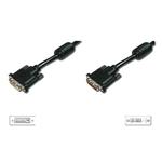 Digitus DVI extension cable, DVI(24+1), 2x ferrit M/F, 3.0m, DVI-D Dual Link, bl