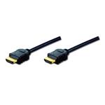 Digitus Highspeed Ethernet HDMI (1.4) propojovací kabel, 3x stíněný, AWG 30, 3m, pozl. kontakty