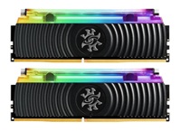 DIMM DDR4 32GB 3200MHz CL16 (KIT 2x16GB) ADATA SPECTRIX D80 RGB, Hybrid Cooling, Dual Box, Black