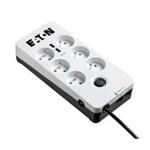 Eaton Protection Box 6 Tel@ USB FR, overvoltage protection, 6 outlets, 2x USB charger, 1m