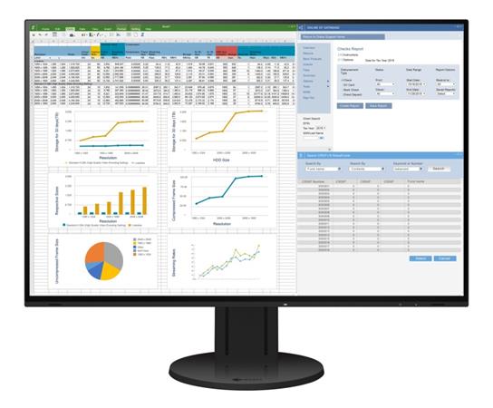 EIZO 24" EV2457-BK, 1920 x 1200, IPS,16:10, 5ms, 350 cd/m2, 1000:1, DP/HDMI/DVI, ultraslim 1 mm rám.