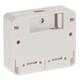 EuroLan UTP socket on surface, 2x RJ45, white, Cat.5e terminal block