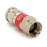 F Connector PCT - compression for CAMSET ( RG-59 ) Red